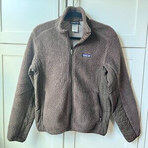 Patagonia Retro X Jacket Womens Medium Synchilla Deep Pile Sherpa Fleece Brown
